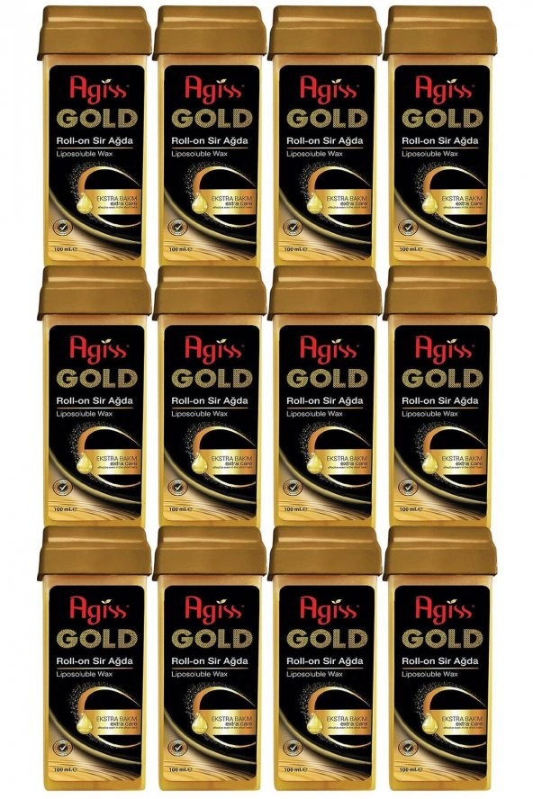 Agiss Roll-on Gold 100 ml x 12 Adet Sir Ağda