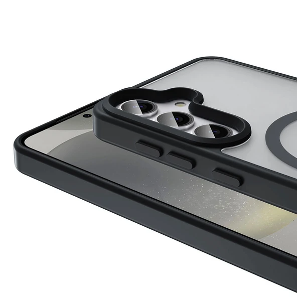 iPhone 14 Pro Kılıf Magsafe Şarj Özellikli Mat Arka Yüzey Sio Premium Kapak - Resim 3