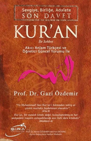 Sevgiye, Birliğe, Adalete Son Davet Kur'an İle Sohbet ürün görseli