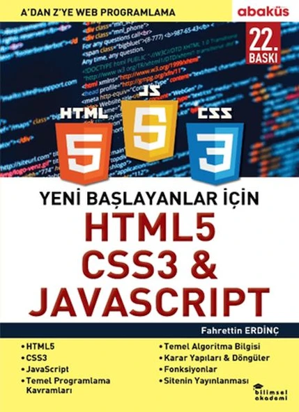 Yeni Başlayanlar İçin HTML5, CSS3 ve Javascript - A ’Dan Z’Ye Web Programlama ürün görseli
