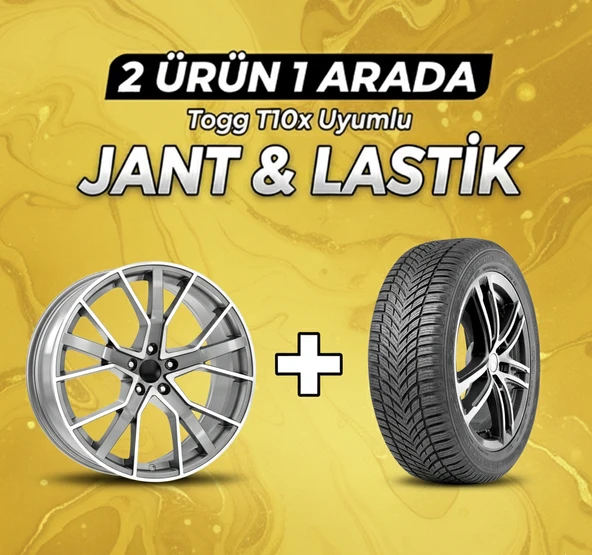 Togg T10x Uyumlu 235/50R19 Dört Mevsim Lastiği 4 Adet Yılı:2025+DY839 TGD 19" Jant 4 Adet