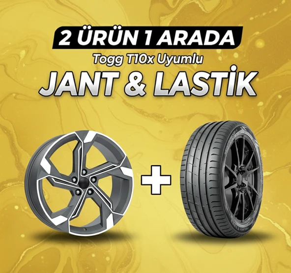 Togg T10x Uyumlu 235/50R19 Yaz Lastiği 4 Adet Yılı:2025+DY1709 MGMD 19" Jant 4 Adet