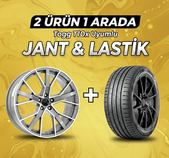 Togg T10x Uyumlu 235/50R19 Yaz Lastiği 4 Adet Yılı:2025+DY839 TGD 19" Jant 4 Adet