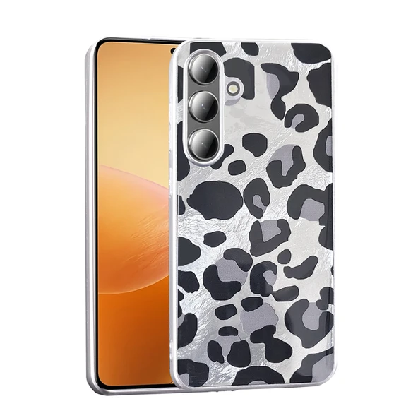 Moby Shop Samsung Galaxy S25 Plus Kılıf Desen Detaylı Şık Leolüx Silicone Case Cover - 1