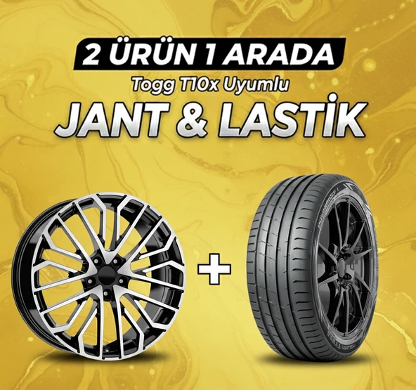 Togg T10x Uyumlu 235/50R19 Yaz Lastiği 4 Adet Yılı:2025+DY1649 BD 19" Jant 4 Adet