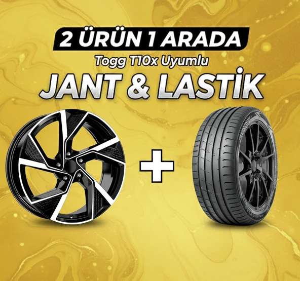 Togg T10x Uyumlu 235/50R19 Yaz Lastiği 4 Adet Yılı:2025+DY739 BD 19" Jant 4 Adet