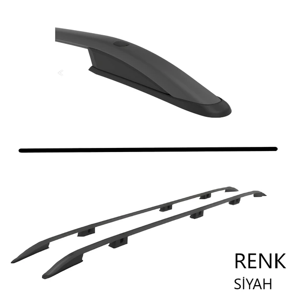 SCUDO COMBİ MİX UZUN ŞASE TAVAN ÇITASI SİYAH  2022 2023 2024 2025 2026 2027 - Resim 3