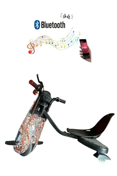 Citymate Drift Car Elektrikli Kaykay Bluetooth Dirift Kar Hoverboard Scooter Ledli Bluetoothlu D07 - 3