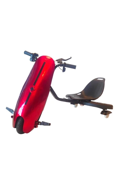 SmartStore Drift Car Elektrikli Kaykay Hoverboard Dirift Kar Cart Kart Scooter Bluetooth - KIRMIZI - Resim 4