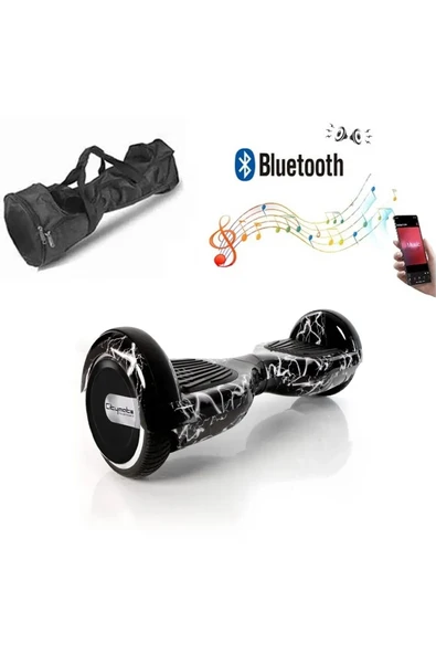 Elektrikli Kaykay Full Ledli Hoverboard Bluetooth Hoparlörlü 6.5 Inch Çanta Hediyeli D02 - 2