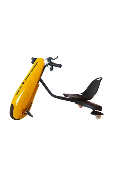 SmartStore Drift Car Elektrikli Kaykay Hoverboard Dirift Kar Cart Kart Scooter Bluetooth - SARI - Resim 3