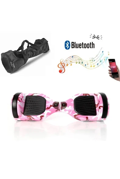 Elektrikli Kaykay Hoverboard Bluetooth Hoparlörlü 6.5 İnç Grafiti D05 - Çanta Hediye - 3