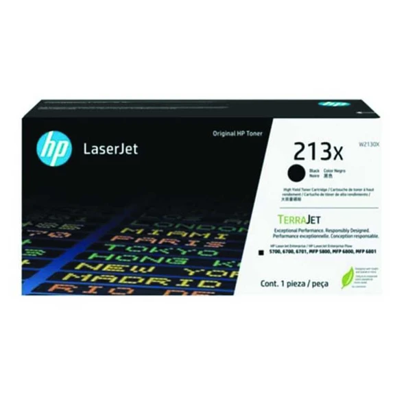Hp 213X-W2130X Siyah Yüksek Kapasiteli Orijinal Toner ürün görseli