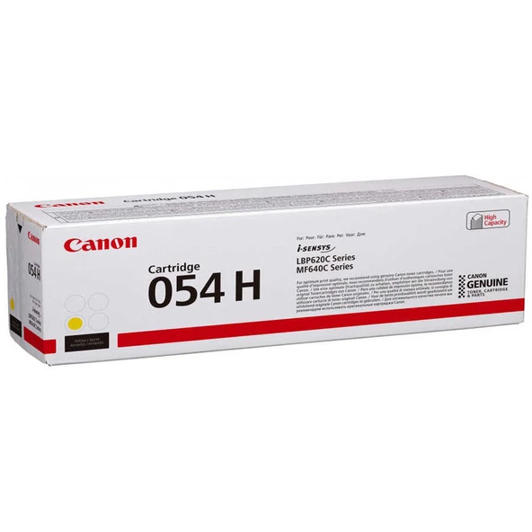 Canon CRG-054H-3025C002 Sarı Yüksek Kapasiteli Orijinal Toner ürün görseli