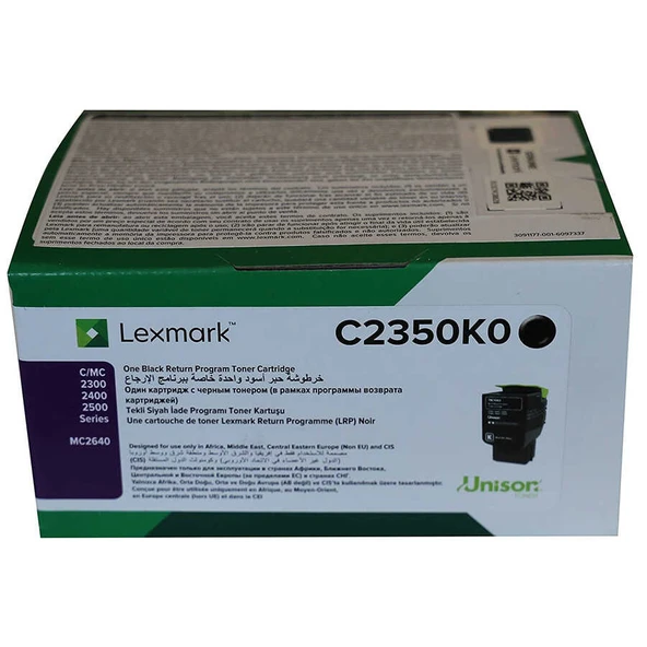 Lexmark C2425-C2350K0 Siyah Orijinal Toner - Resim 2
