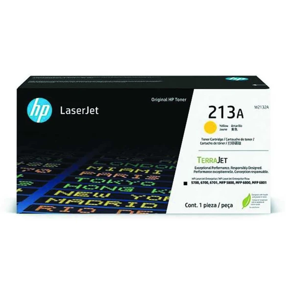 Hp 213A-W2132A Sarı Orijinal Toner ürün görseli