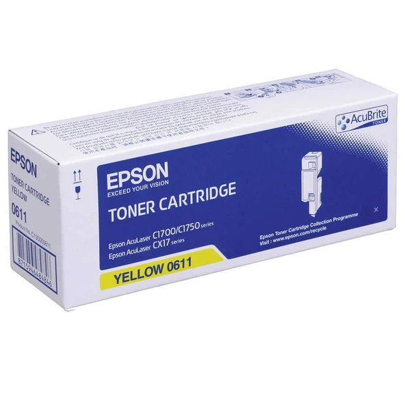 Epson CX-17-C13S050611 Sarı Yüksek Kapasiteli Orijinal Toner ürün görseli