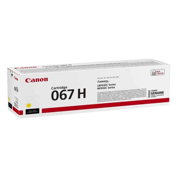 Canon CRG-067H-5103C002 Sarı Yüksek Kapasiteli Orijinal Toner - Resim 2