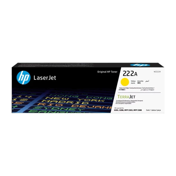 Hp 222A-W2222A Sarı Orijinal Toner ürün görseli