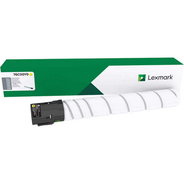 Lexmark CS921-76C00Y0 Sarı Orijinal Toner - Resim 2