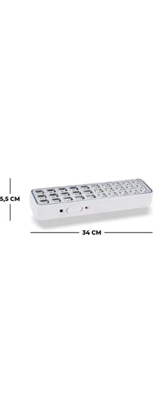 4W 32 Ledli Şarj Edilebilir Lityum Batarya Beyaz Işıldak Hs 5205 - 2