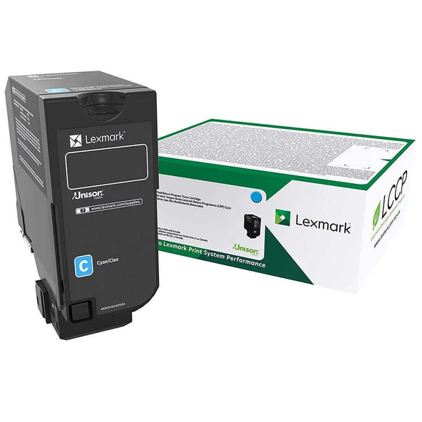 Lexmark CS727-75B50C0 Mavi Orijinal Toner - Resim 2