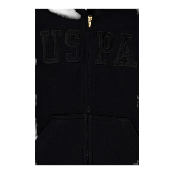 Çocuk Fermuarlı Basic Sweatshirt - Resim 4