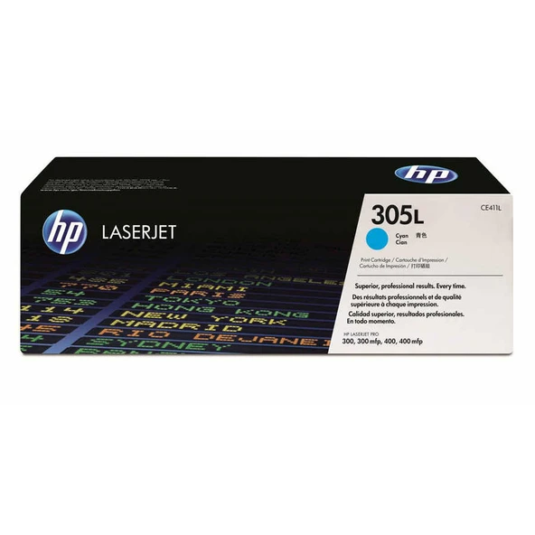 Hp 305L-CE411L Mavi Orijinal Toner ürün görseli