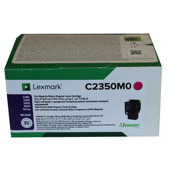 Lexmark C2425-C2350M0 Kırmızı Orijinal Toner - Resim 2