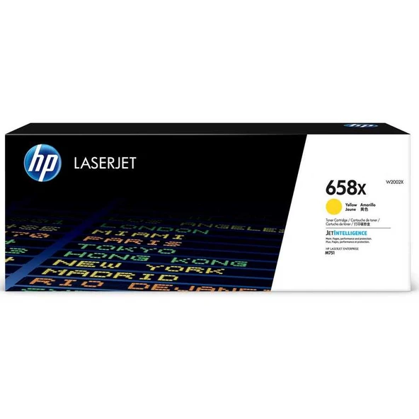 Hp 658X-W2002X Sarı Yüksek Kapasiteli Orijinal Toner ürün görseli