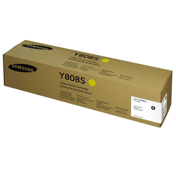 Samsung CLT-Y808S-Hp SS735A Sarı Orijinal Toner - Resim 2