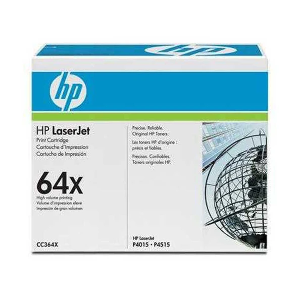 Hp 64X-CC364X Siyah Yüksek Kapasiteli Orijinal Toner-Mavi Kutu ürün görseli