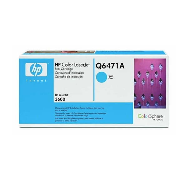 Hp 502A-Q6471A Mavi Orijinal Toner-Mavi Kutu ürün görseli