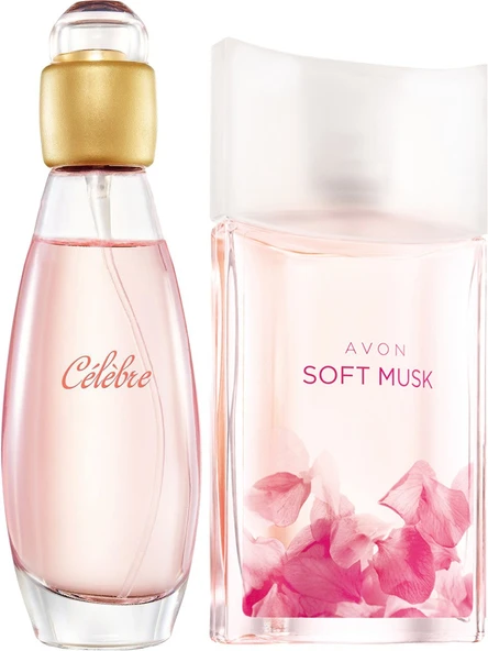 Avon Celebre ve Soft Musk EDT Kadın Parfümleri 2 adet ürün görseli