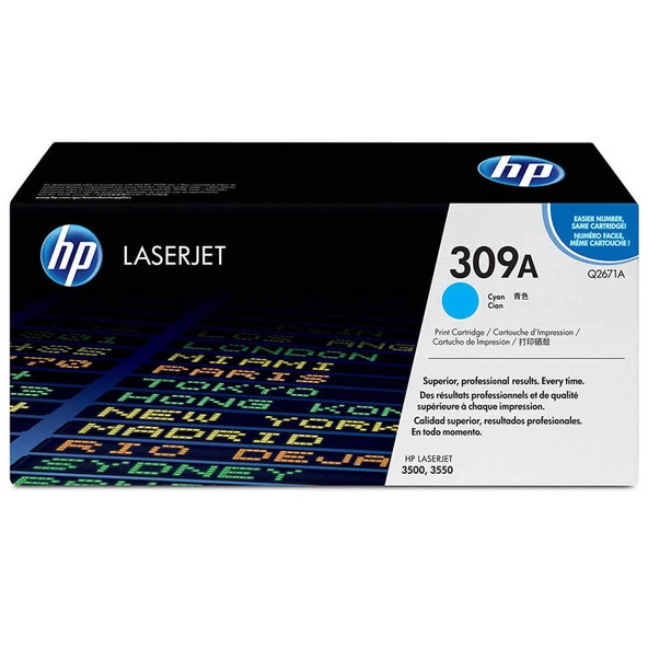 Hp 309A-Q2671A Mavi Orijinal Toner ürün görseli