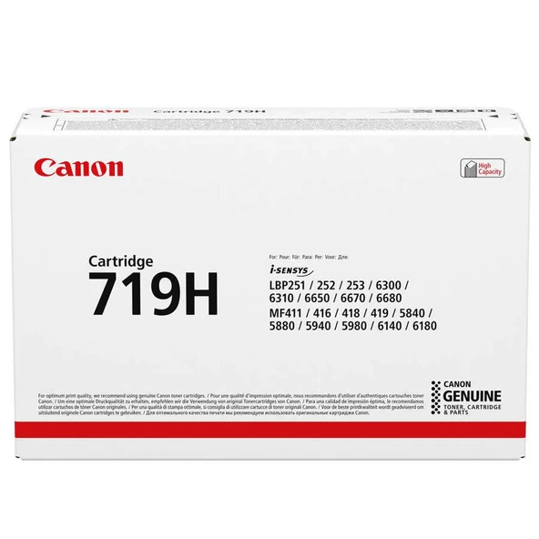 Canon CRG-719H-3480B002 Yüksek Kapasiteli Orijinal Toner ürün görseli