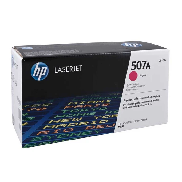 Hp 507A-CE403A Kırmızı Orijinal Toner ürün görseli 1