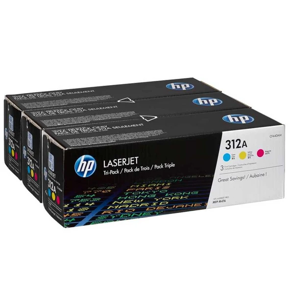 Hp 312A-CF440AM Orijinal Renkli Toner Paketi ürün görseli