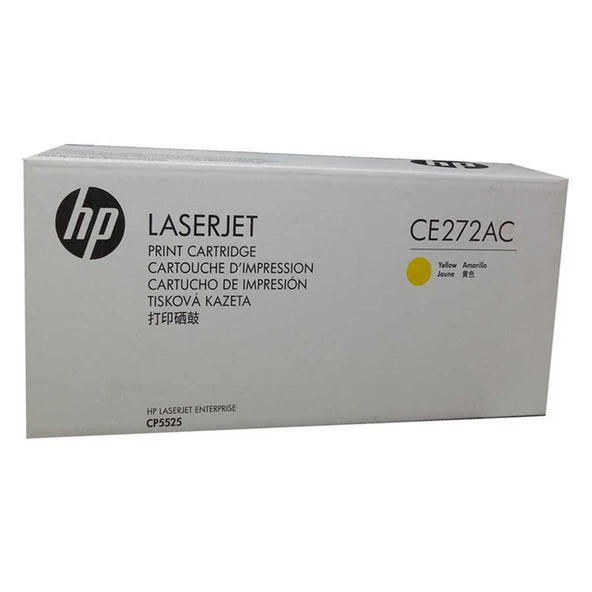 Hp 650A-CE272AC Sarı Orijinal Toner - Resim 2
