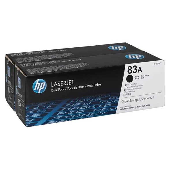 Hp 83A-CF283AD Orijinal Toner İkili Paket ürün görseli
