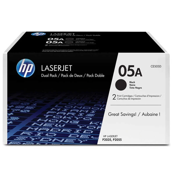 Hp 05A-CE505D Orijinal Toner İkili Paket ürün görseli