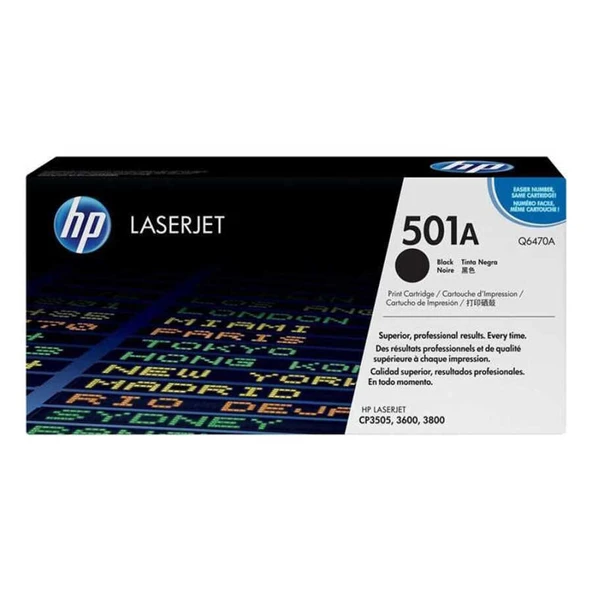 Hp 501A-Q6470A Siyah Orijinal Toner (B Grade) ürün görseli