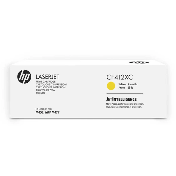 Hp 410XC-CF412XC Sarı Yüksek Kapasiteli Orijinal Toner ürün görseli