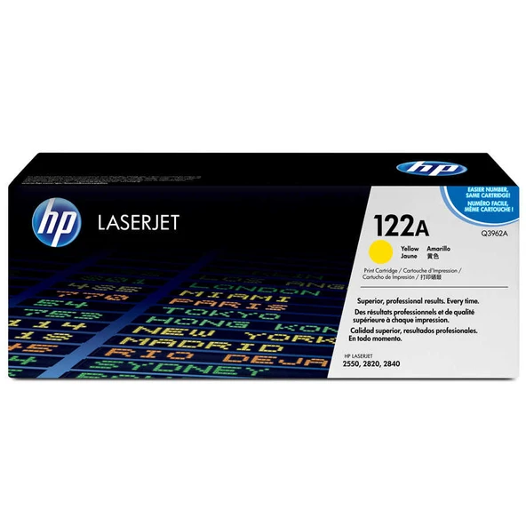 Hp 122A-Q3962A Sarı Orijinal Toner ürün görseli