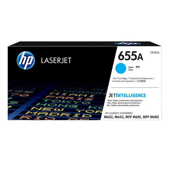 Hp 655A-CF451A Mavi Orijinal Toner ürün görseli