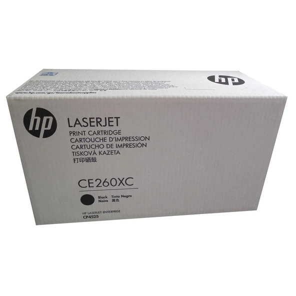 Hp 649X-CE260XC Siyah Yüksek Kapasiteli Orijinal Toner ürün görseli 1