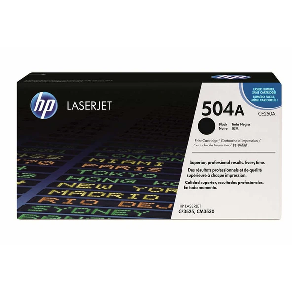 Hp 504A-CE250A Siyah Orijinal Toner ürün görseli