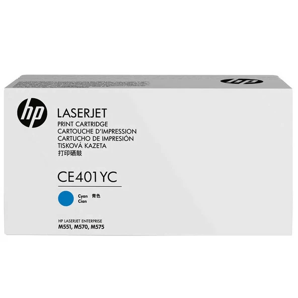 Hp 507A-CE401YC Mavi Yüksek Kapasiteli Orijinal Toner ürün görseli