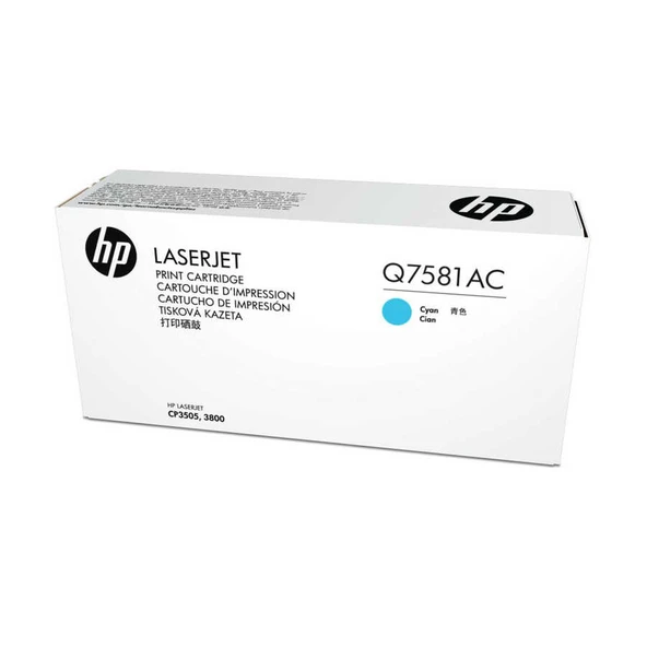 Hp 503A-Q7581AC Mavi Orijinal Toner ürün görseli 1