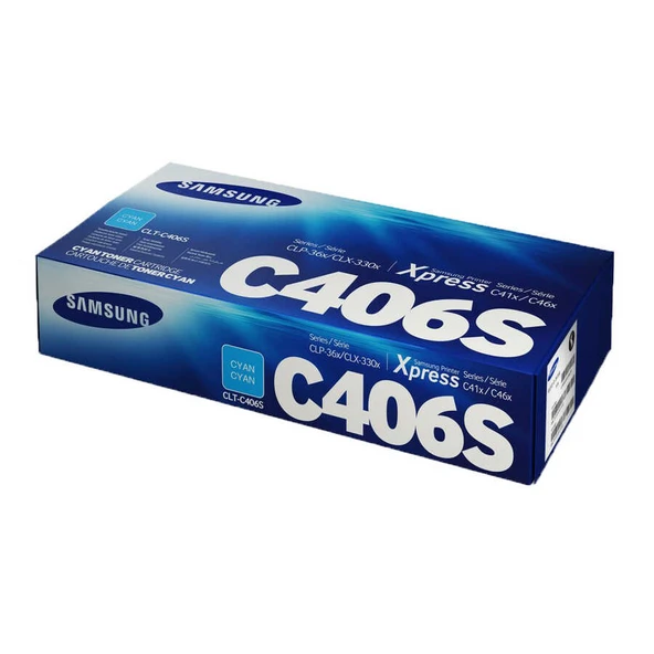 Samsung CLT-C406S-Hp ST988A Mavi Orijinal Toner - Resim 2